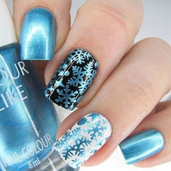 121 Electric Blue, Stamping Neglelak, Colour Alike (u)